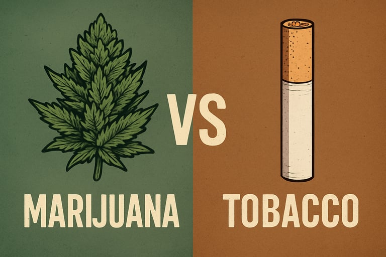 marijuana vs tobacco